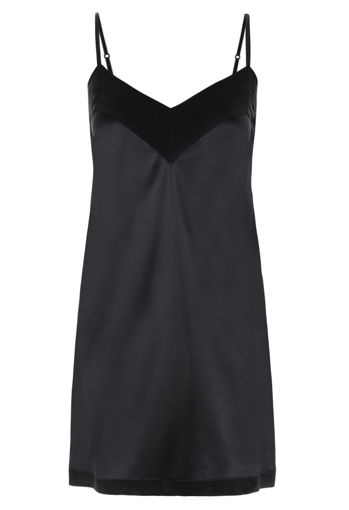 Silk Essence Nightgown in Black