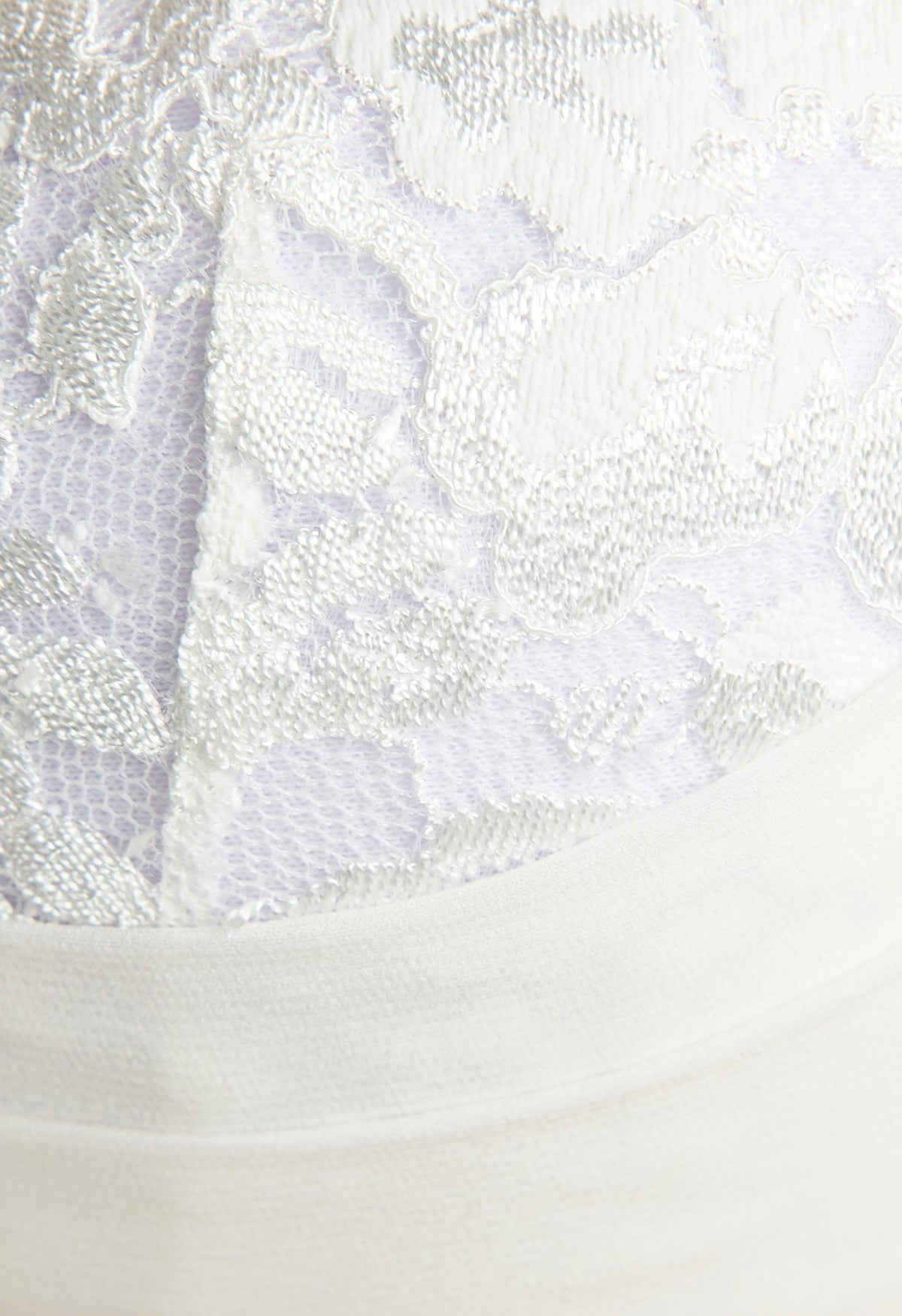 Underwired bra in off-white embroidered tulle - La Perla - Russia